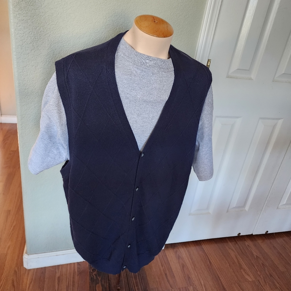 Van Heusen Mens Cotton Sweater Vest XL